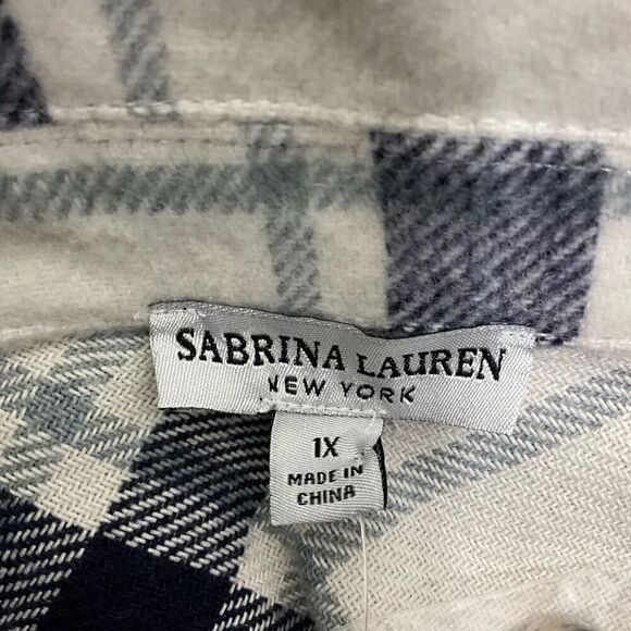 SABRINA LAUREN New York Long Plaid Jacket - Picture 5 of 6